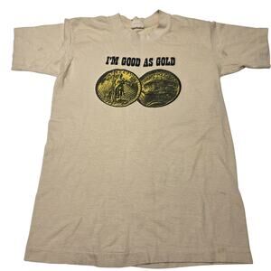 Vintage "Im Good As Gold" 70's- 80's BELTON USA Youth Large (14-16) Womens S